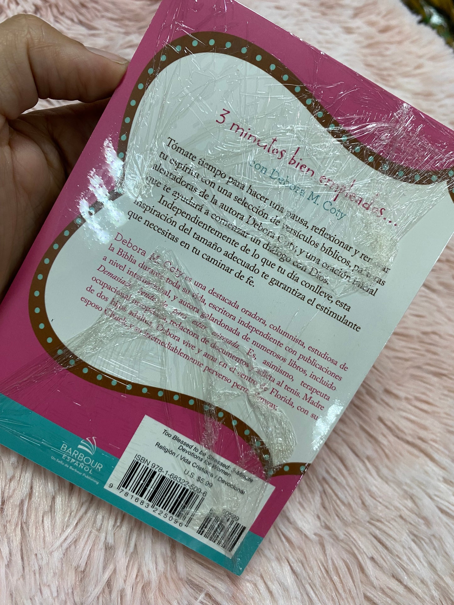 Libro devocional: demasiado bendecida para estar estresada tamaño bolsillo
