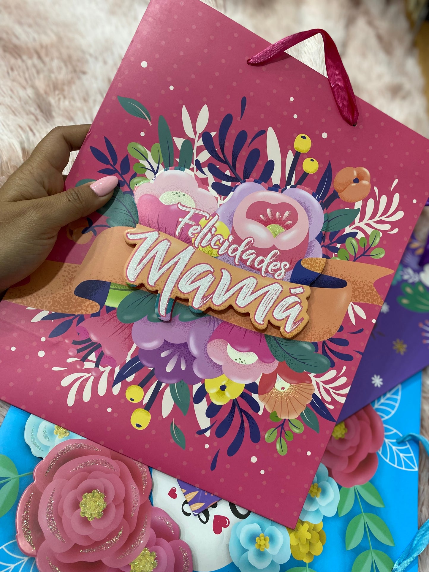 Bolsita de regalo tamaño mediana motivo día de las madres