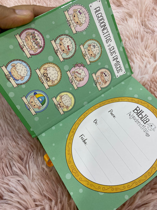 Biblia de la amistad algodoncitas versión RV1960 para niños