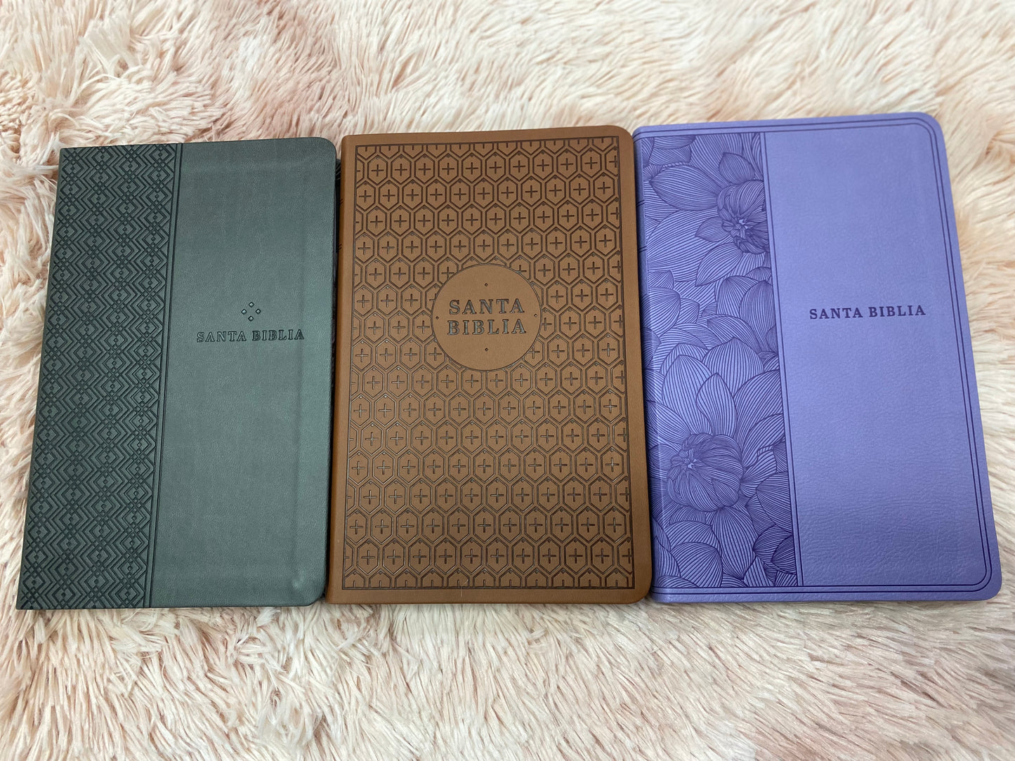 Biblia ultra delgada en símil piel letra mediana versión NTV: nueva traducción viviente