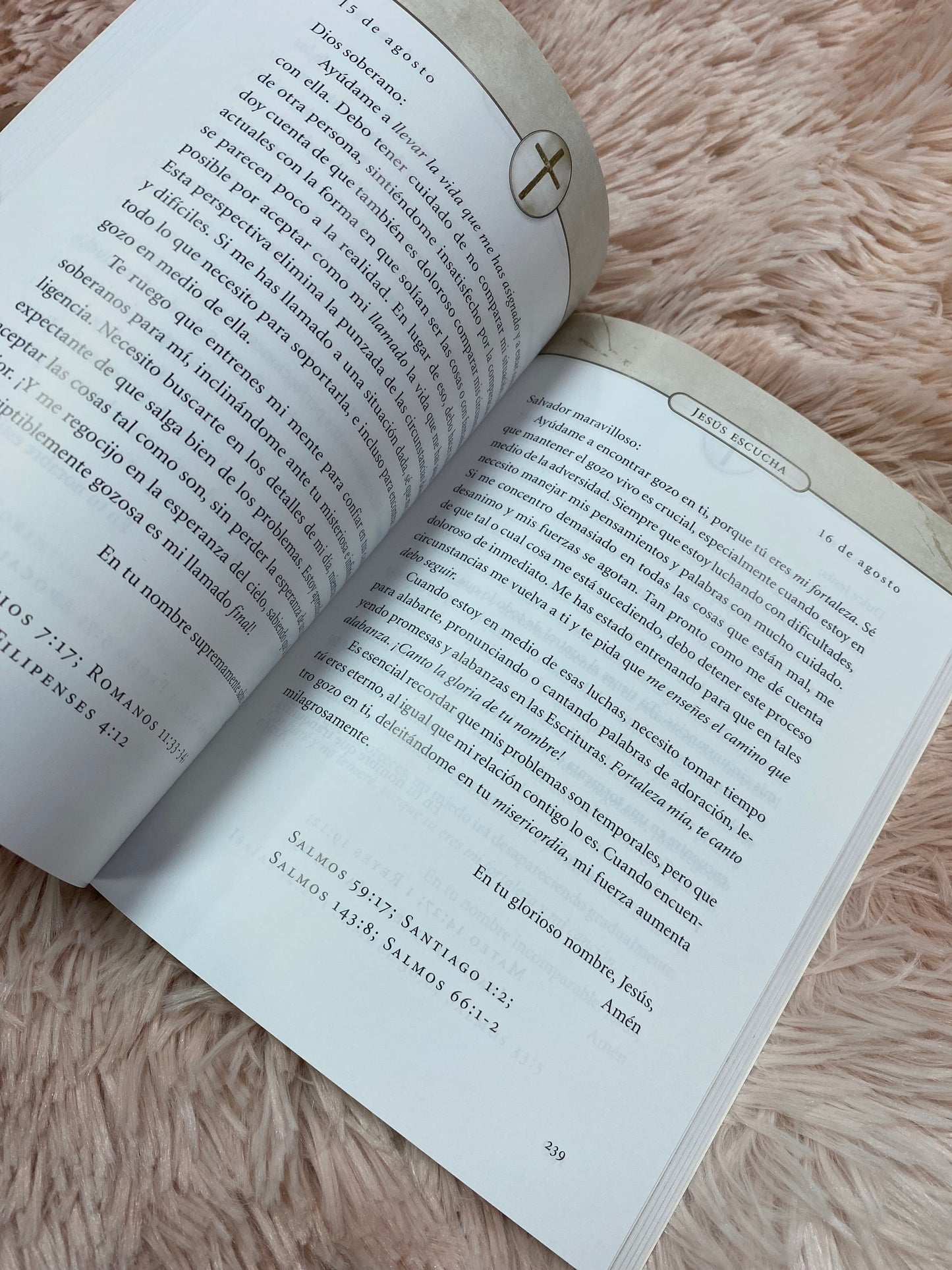 Libro devocional: Jesús escucha de Sarah Young tapa sencilla