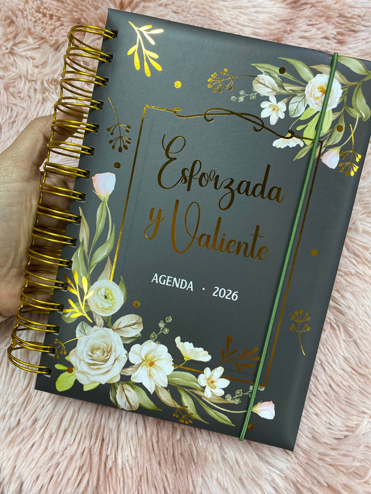 Agendas 2026 - Esforzada y valiente con espirales