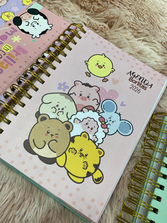 Agendas 2026 - Colección borlitas de espirales