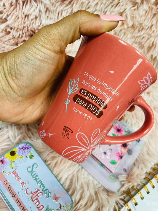 Tazas con versículos