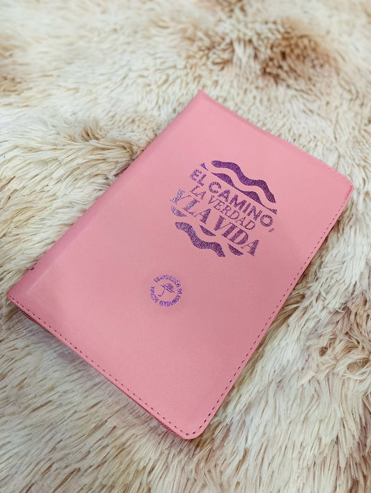 Biblia letra grande versión TLA con cierre y canto plateado