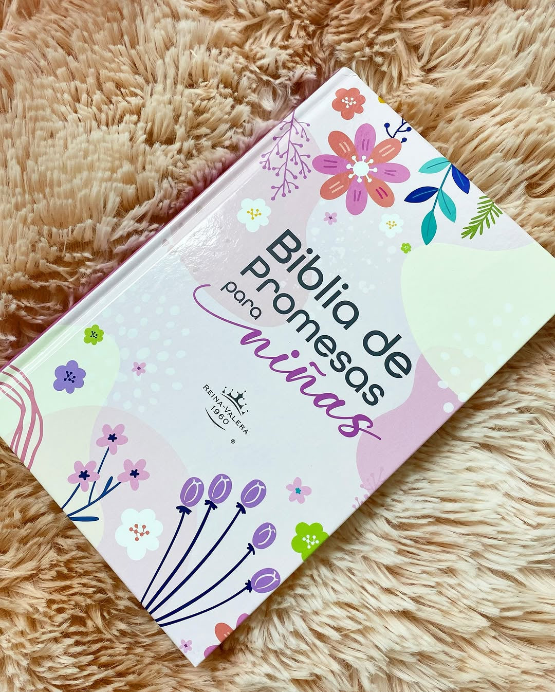 Biblia de promesas para niñas versión RV1960 ilustrada en tapa dura y promesas marcadas