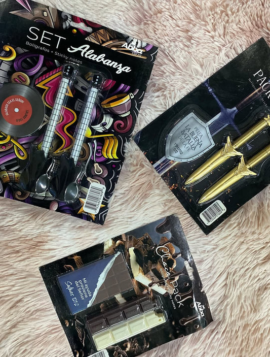 Bolígrafo + sticky notes