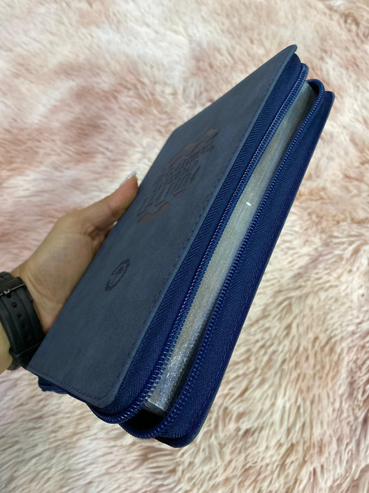 Biblia letra grande versión TLA con cierre y canto plateado