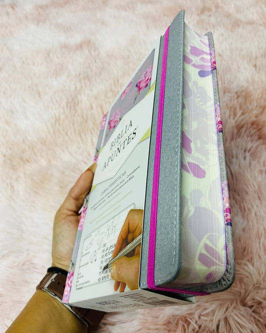 Biblia artística de apuntes letra mediana versión RV1960 canto floreado