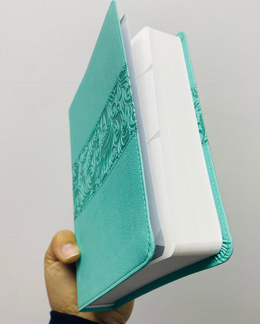 Biblia de regalos y premios símil piel color turquesa letra mediana versión RV60