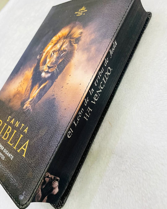 Biblia letra gigante 19 puntos versión 1960 canto pintado con concordancia