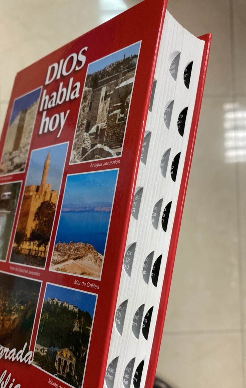 Biblia tapa dura versión Dios habla hoy letra mediana con índice