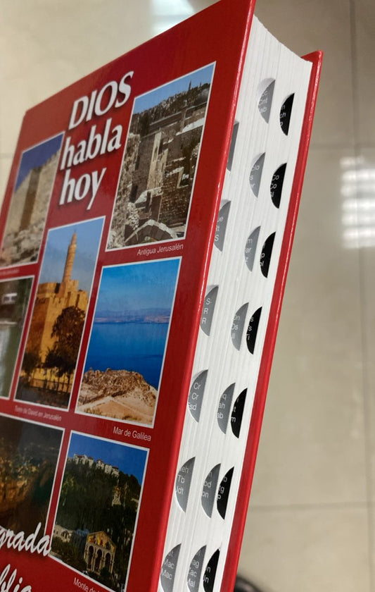 Biblia católica tapa dura versión Dios habla hoy letra mediana con índice