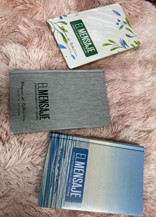 Biblia versión el mensaje de tapa dura y letra grande