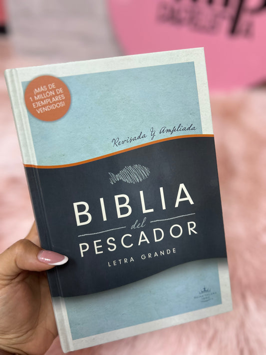 Biblia del pescador letra grande en tapa dura versión RV1960