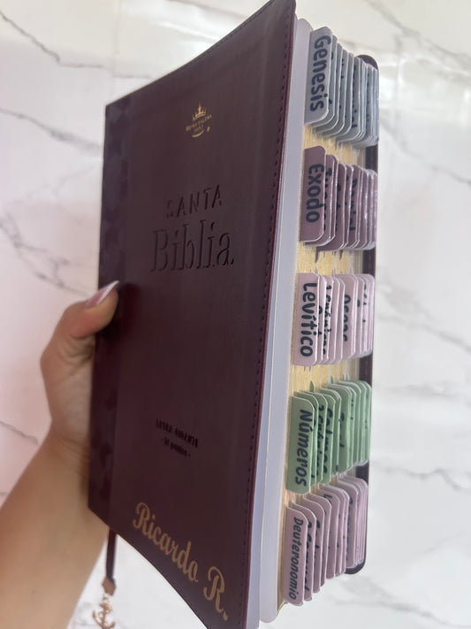 Biblia RV1960 letra gigante 14 puntos + personalizado