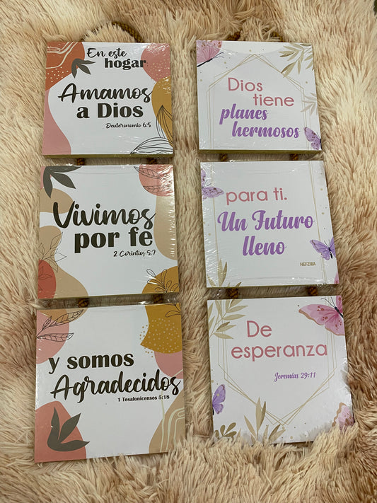 Cuadros con mensajes cristianos