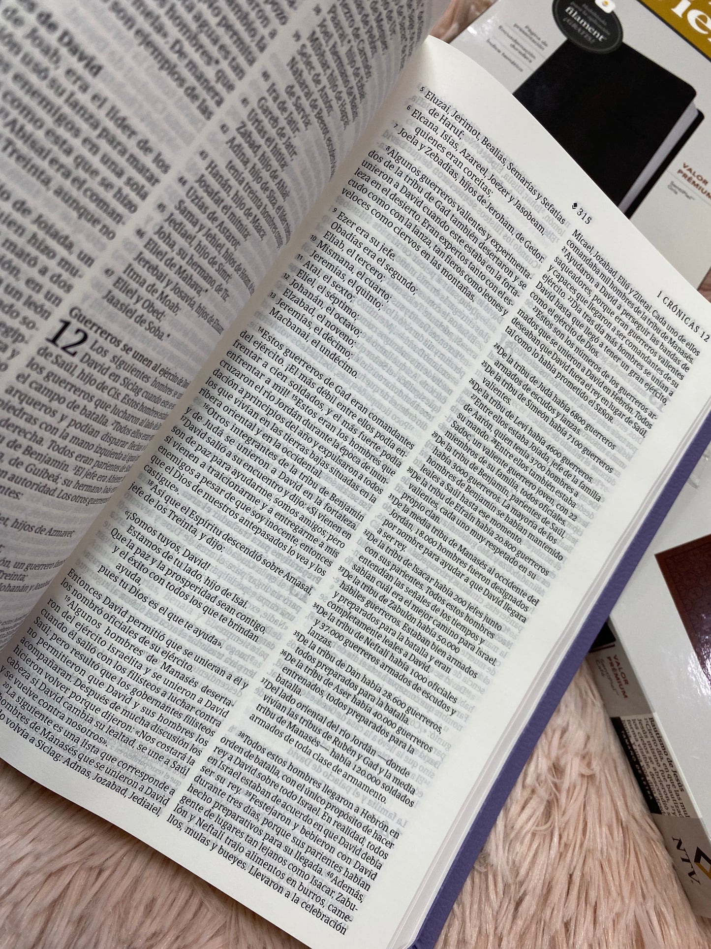 Biblia ultra delgada en símil piel letra mediana versión NTV: nueva traducción viviente