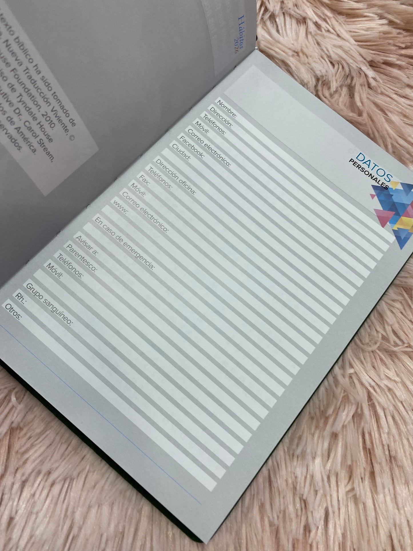 Agendas 2026 - Agenda de hábitos