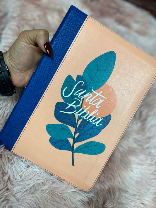 Biblia con cierre letra grande ultrafina palabras de Jesús en rojo versión RV1960