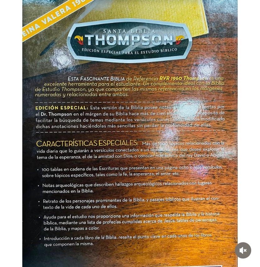 Biblia de estudio Thompson edición especial en tapa dura