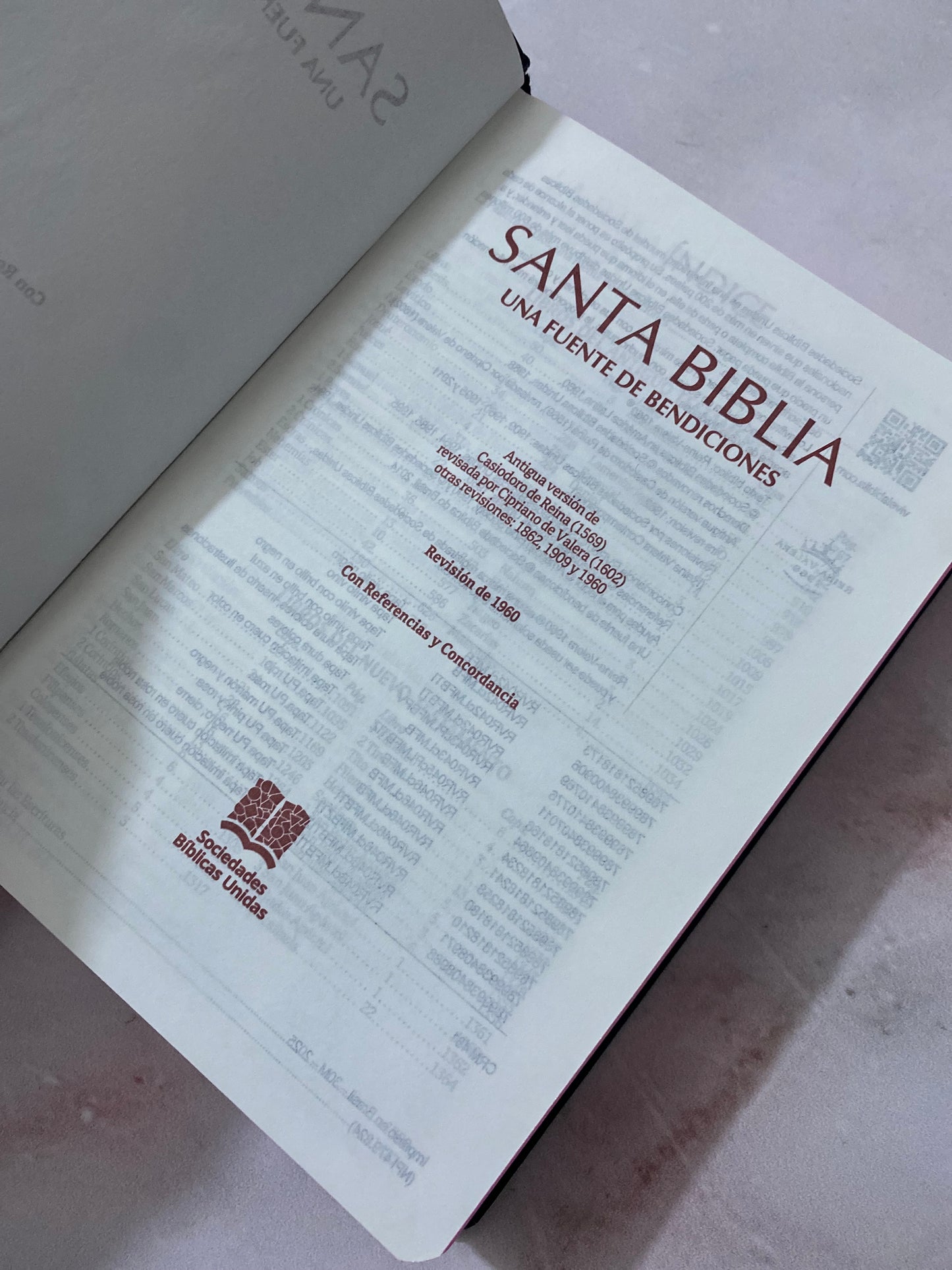 Biblia de promesas tapa dura versión RV1960 letra 8 puntos con concordancia y referencias