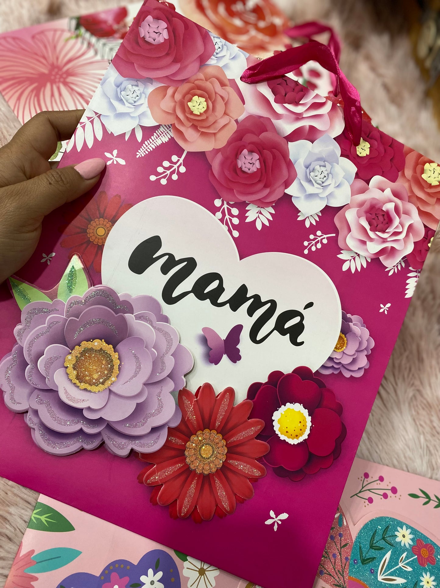Bolsita de regalo tamaño mediana motivo día de las madres