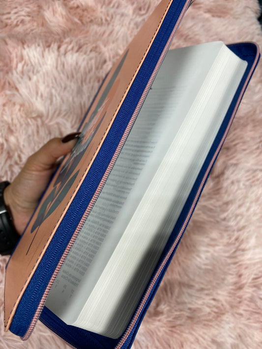 Biblia con cierre letra grande ultrafina palabras de Jesús en rojo versión RV1960