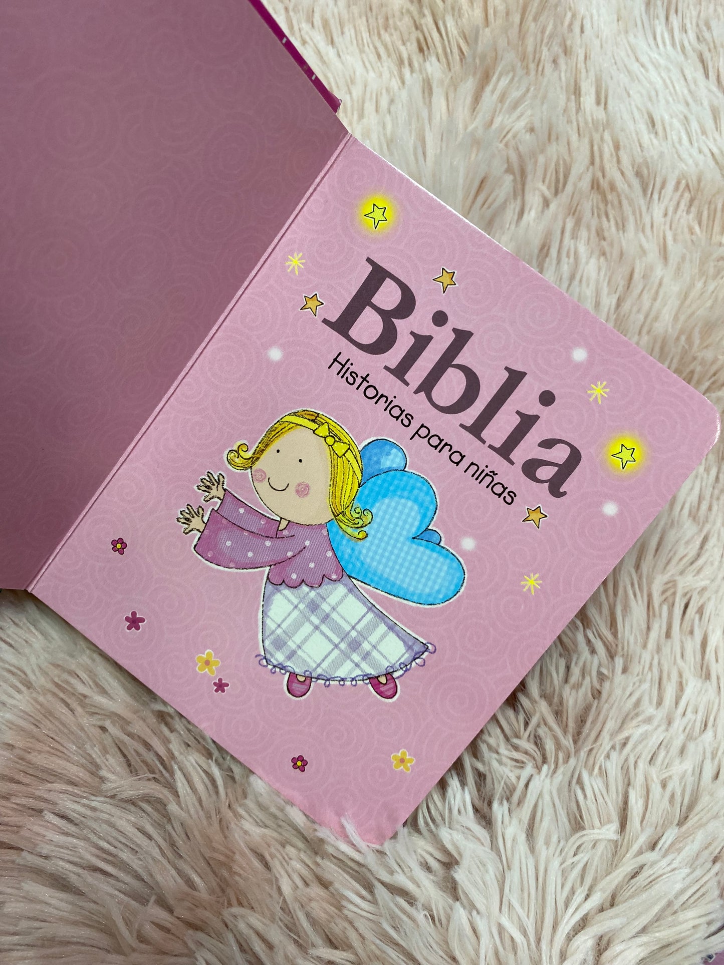 Biblia historias para niñas en material cartón duro