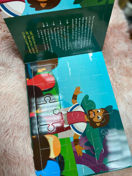 Libro de rompecabezas relatos basados en la biblia (Jesús el protagonista)