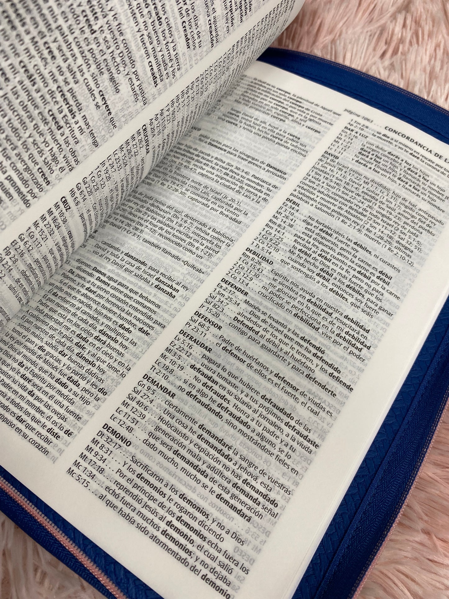 Biblia con cierre letra grande ultrafina palabras de Jesús en rojo versión RV1960