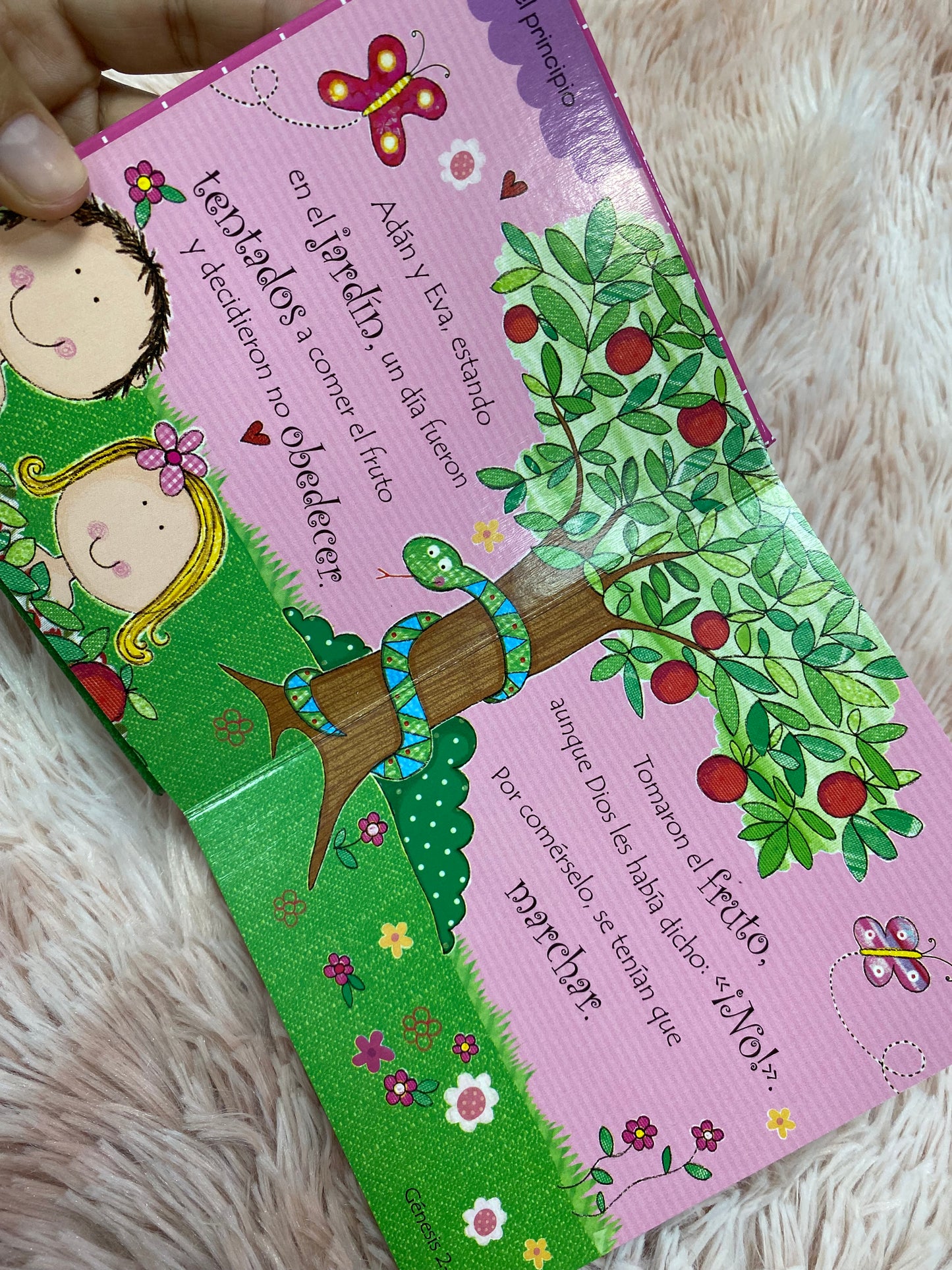 Biblia historias para niñas en material cartón duro