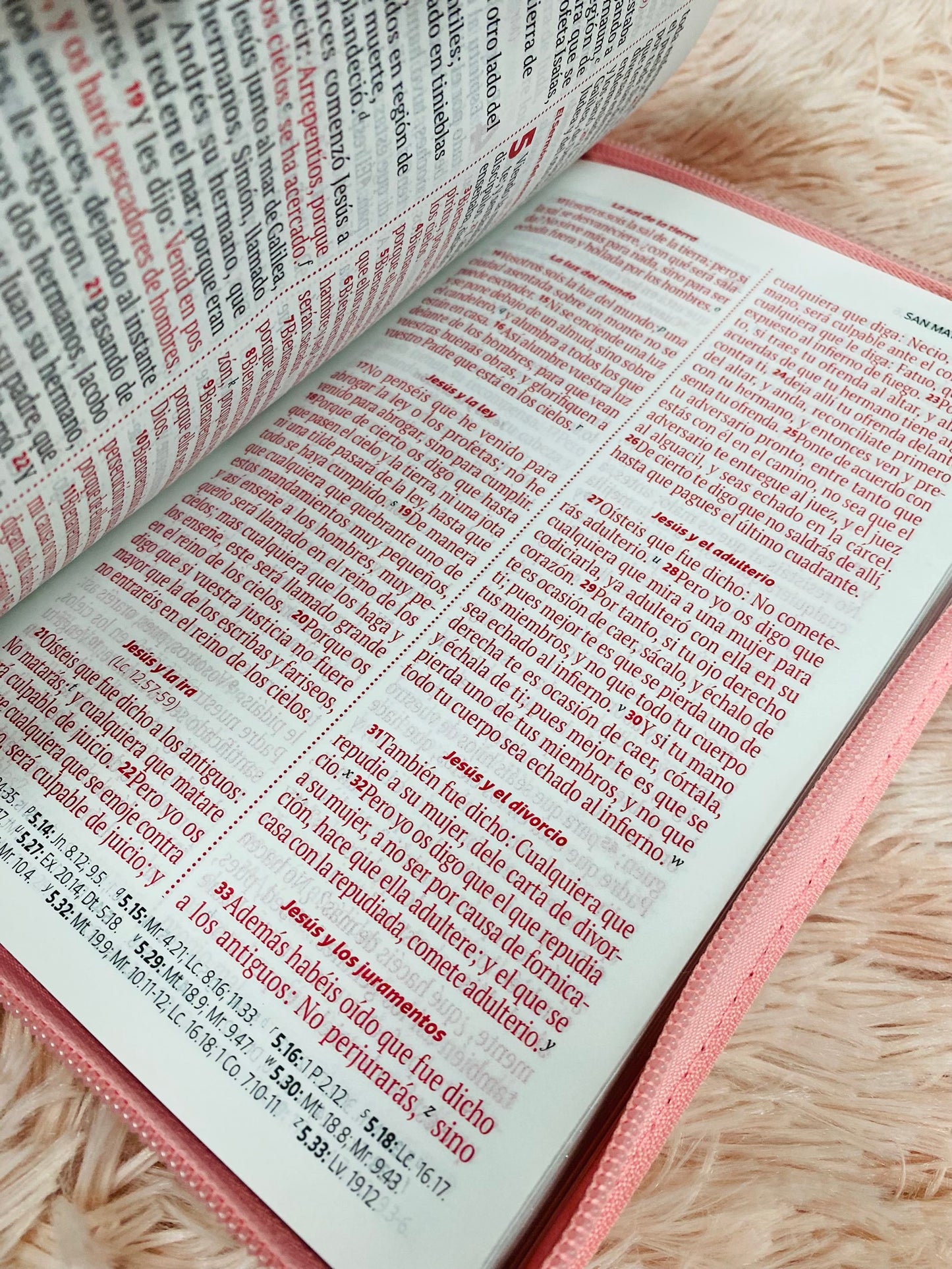 Biblia sirve y lidera letra grande 12 puntos versión RV1960 con cierre canto plateado contenido complementario