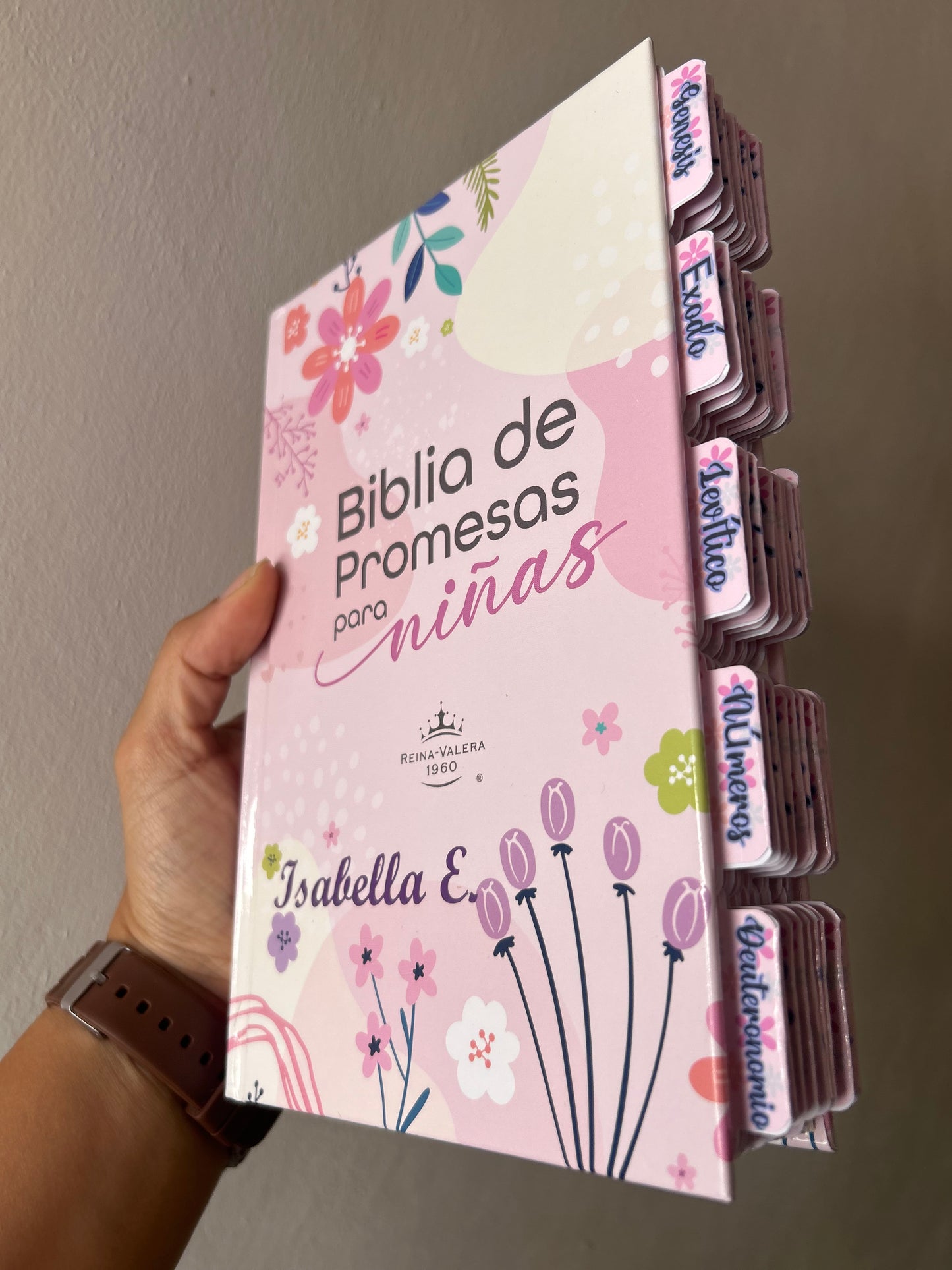 Biblia de promesas para niñas RV1960 tapa dura + personalizado