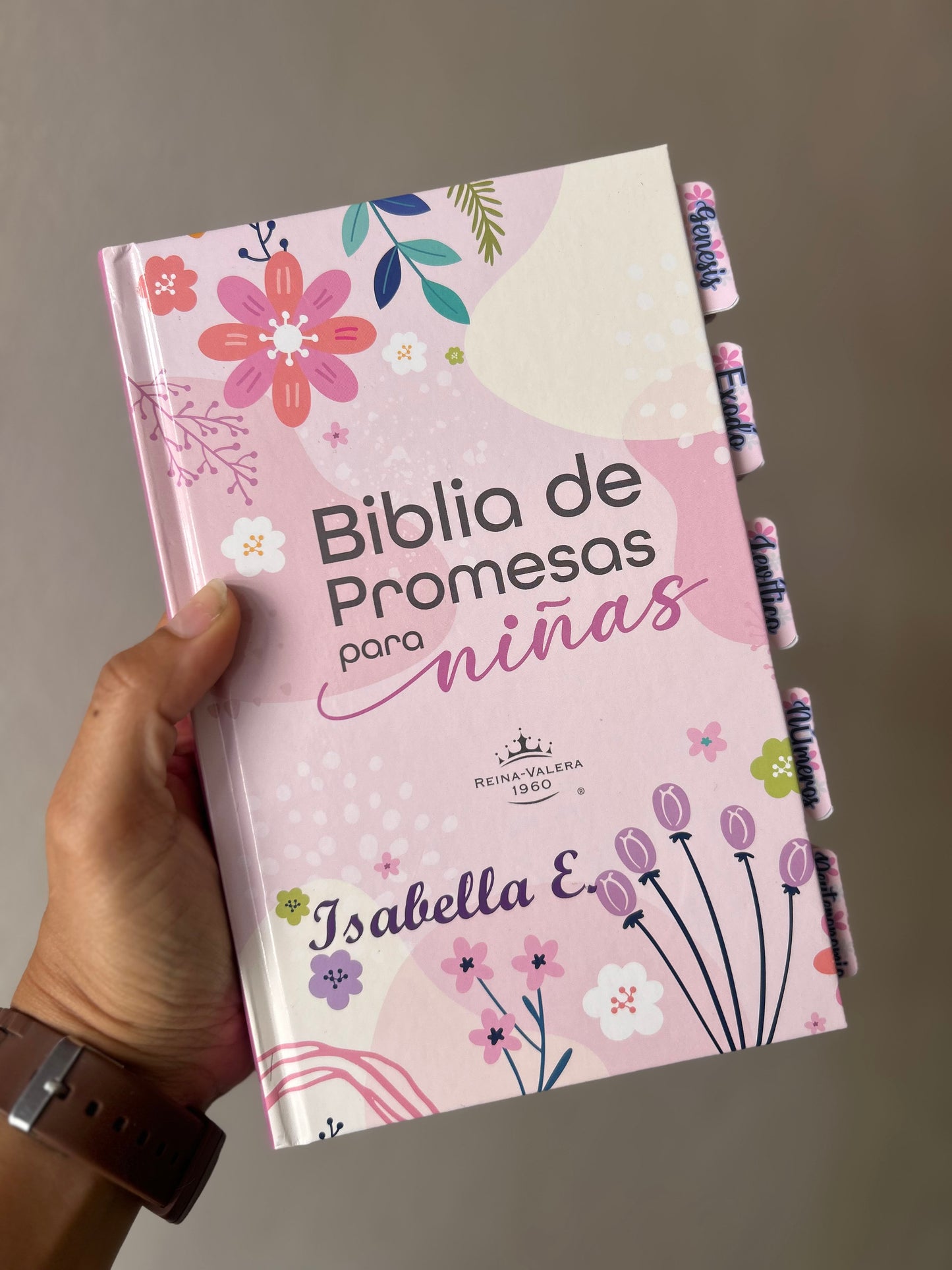Biblia de promesas para niñas RV1960 tapa dura + personalizado
