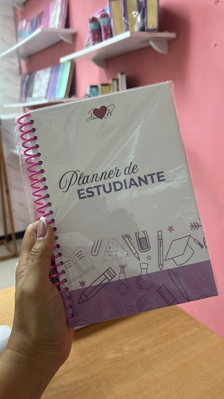 Planner de estudiante con espiral hojas resistentes cartulina brillante de la marca PaoPi