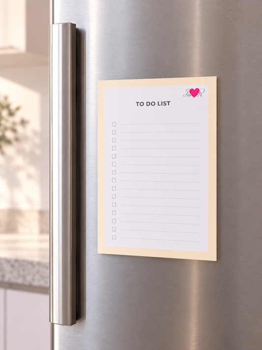 Planner to do list (planificación diaria) con imán para la nevera