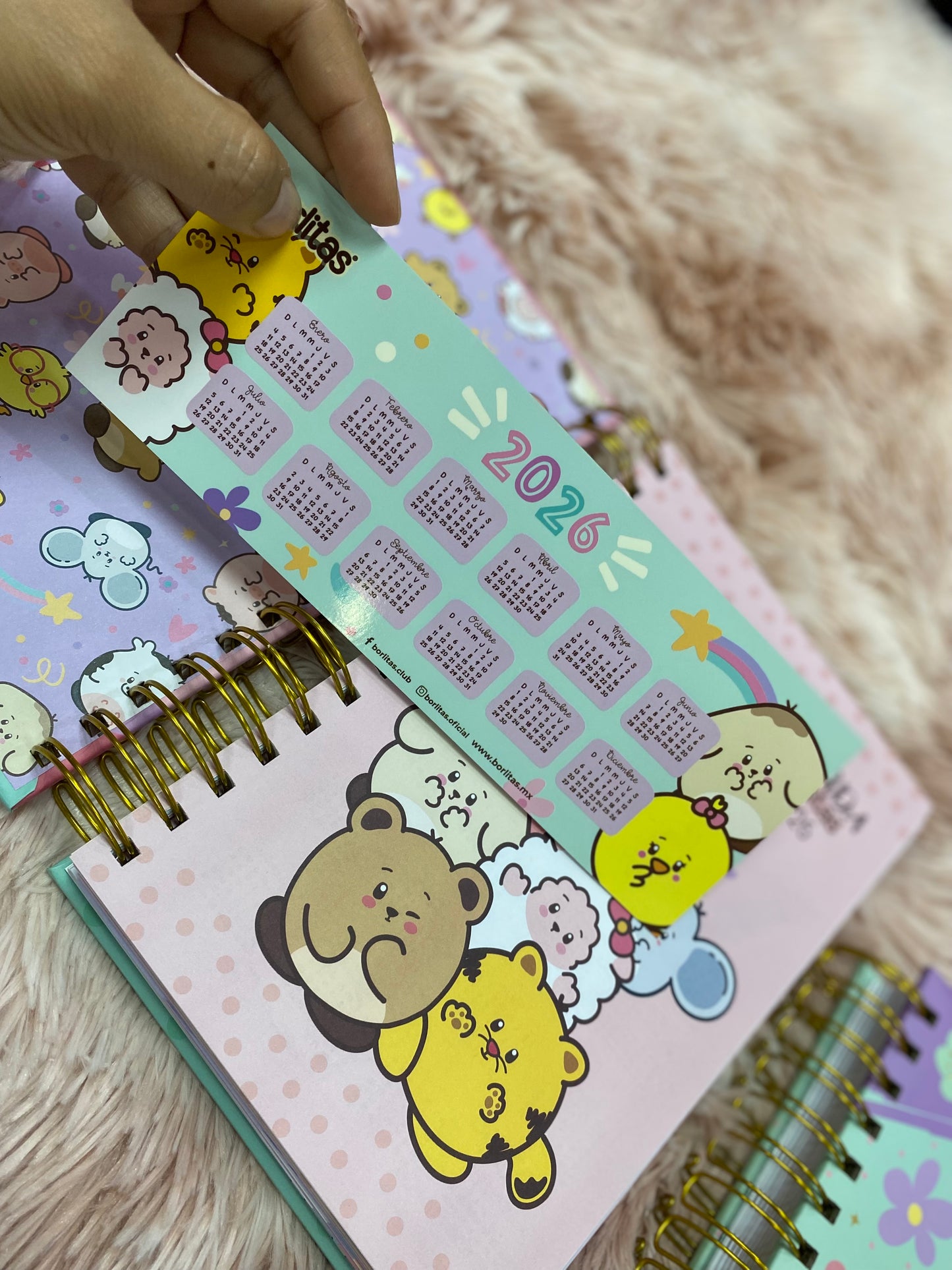 Agendas 2026 - Colección borlitas de espirales