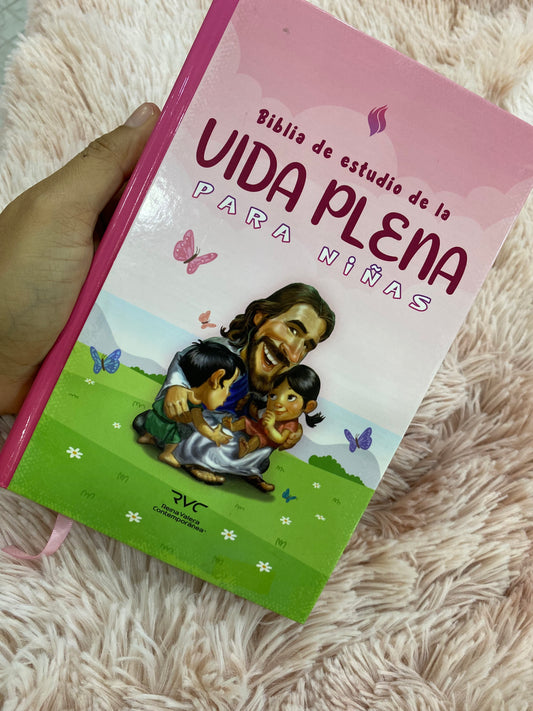 Biblia de estudio de la vida plena para niñas en RVC: reina Valera contemporánea