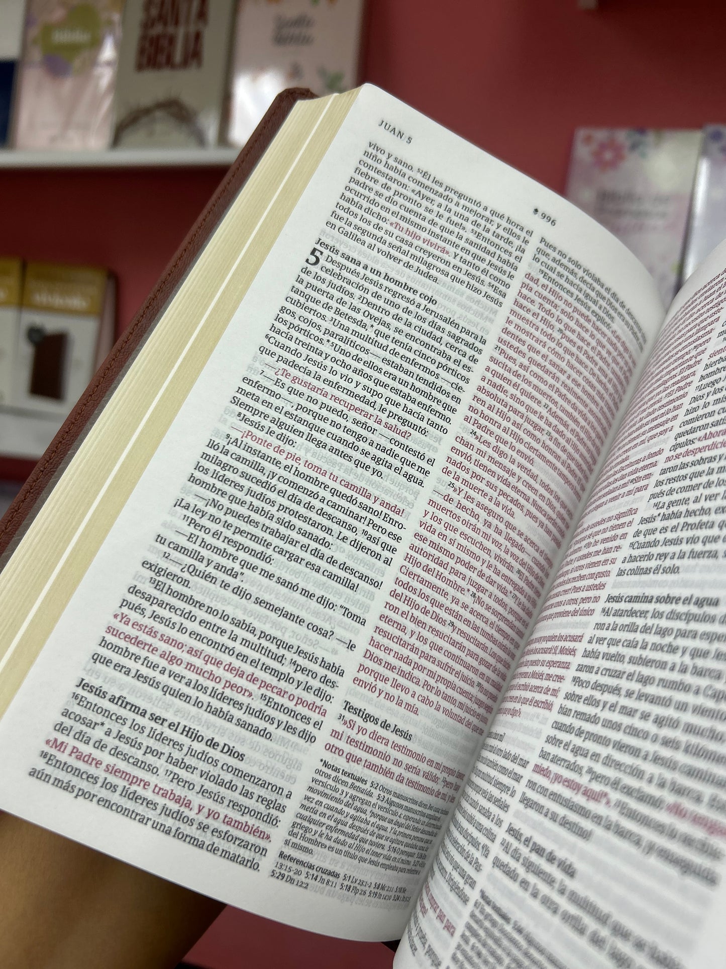 Biblia ultra fina canto dorado versión NTV símil piel letra mediana