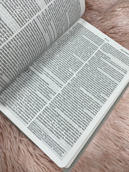 Biblia versión NTV de letra grande en símil piel