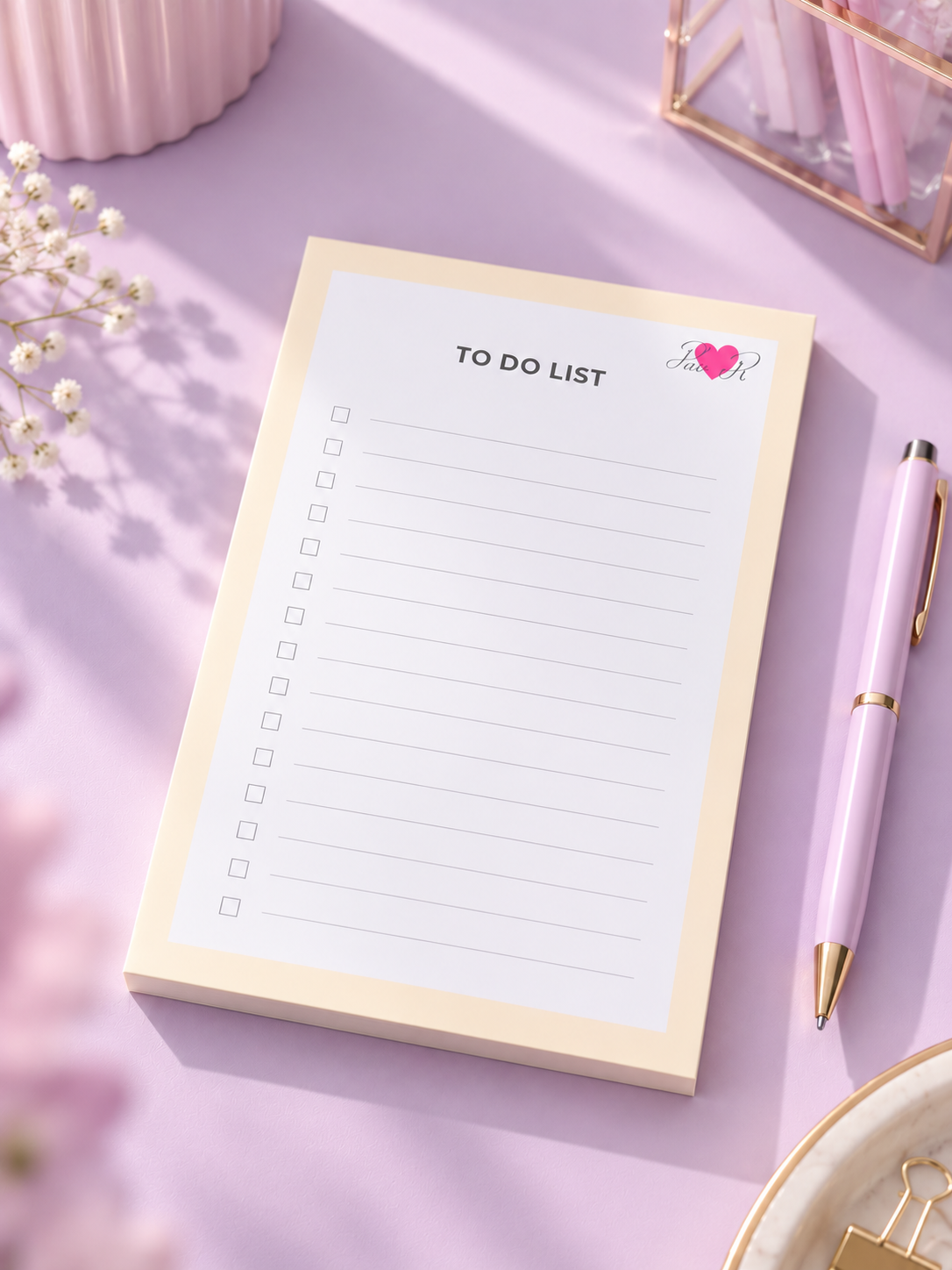 Planner to do list (planificación diaria) para escritorio