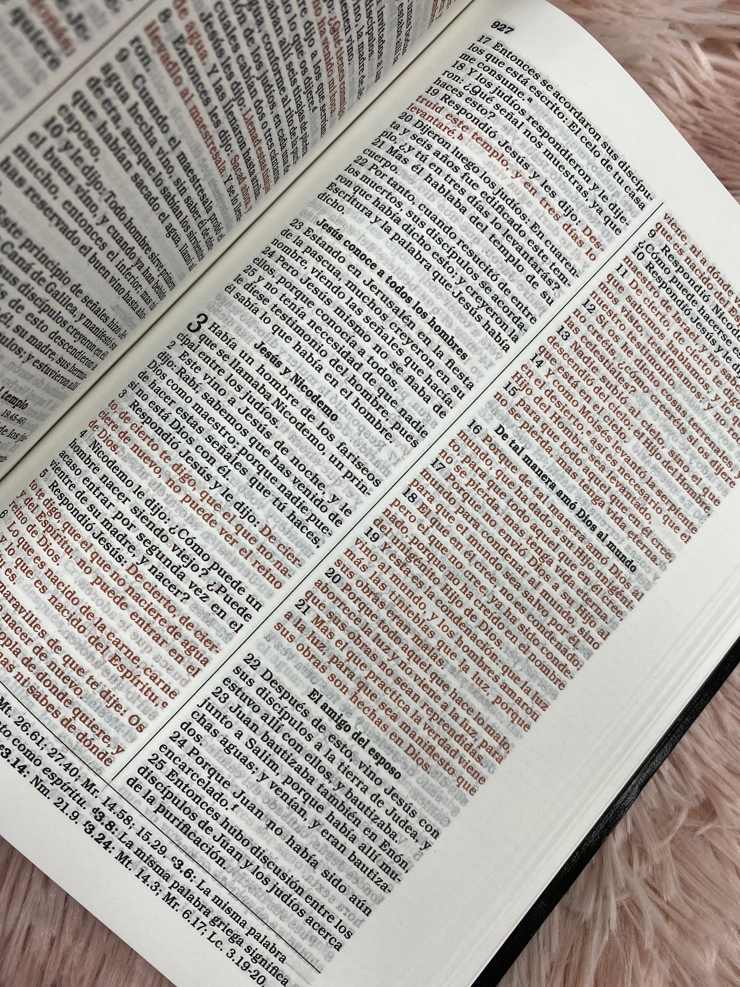 Biblia versión RV1960 tapa flexible letra mediana palabras de Jesús en rojo