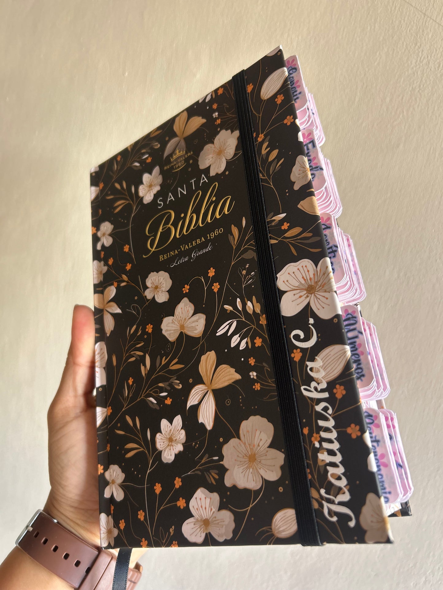 Biblia RV1960 tapa dura letra grande 12 puntos + personalizado