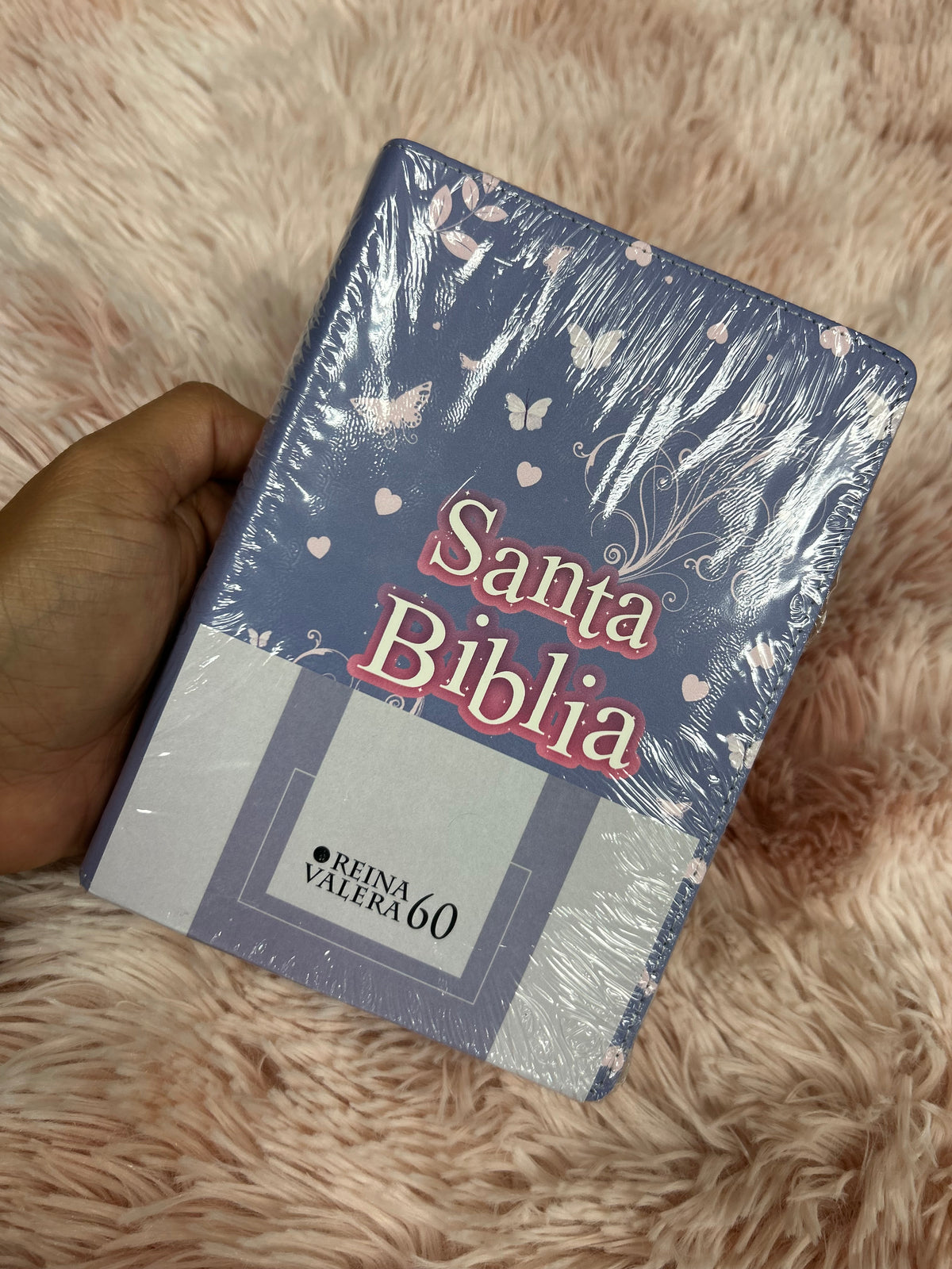Biblia versión RV1960 tamaño compacta letra grande 10 puntos palabras de Jesús en rojo canto dorado semi piel
