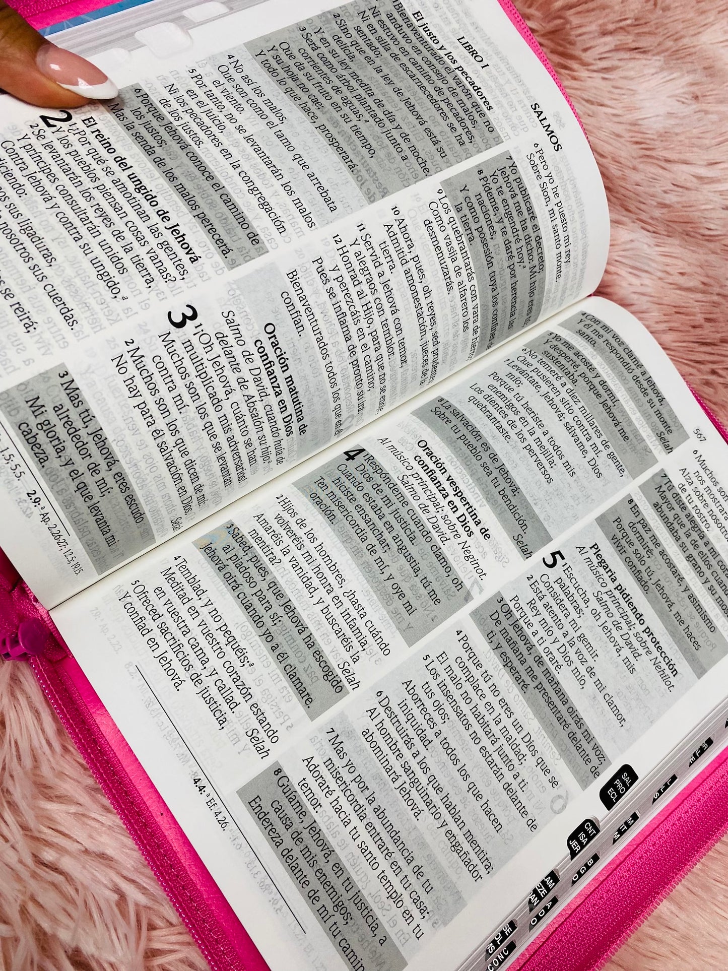 Biblia de promesas letra gigante 13 puntos con índice y cierre palabras de Jesús en rojo