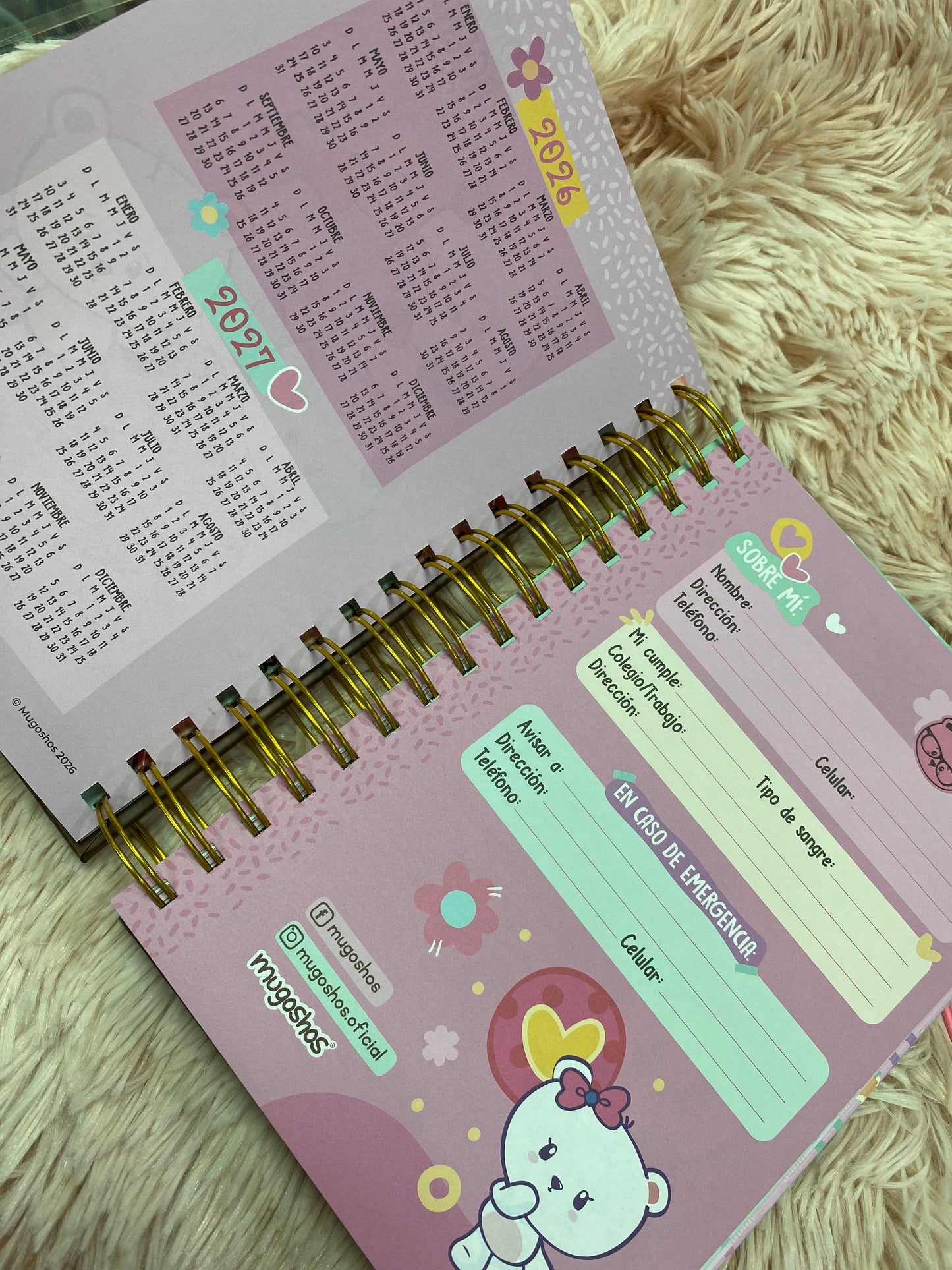 Agendas 2026 - Colección mugoshos de espirales