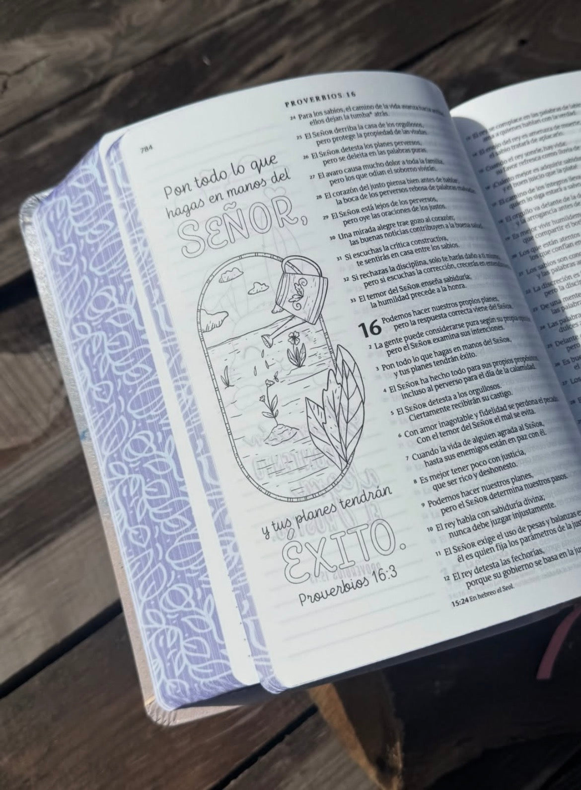 Biblia inspira artística de apuntes e ilustraciones versión NTV letra mediana