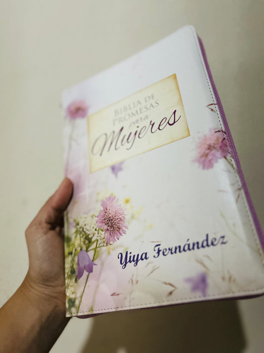 Biblia versión RV1960 de promesas letra gigante 13 puntos con cierre + personalizado