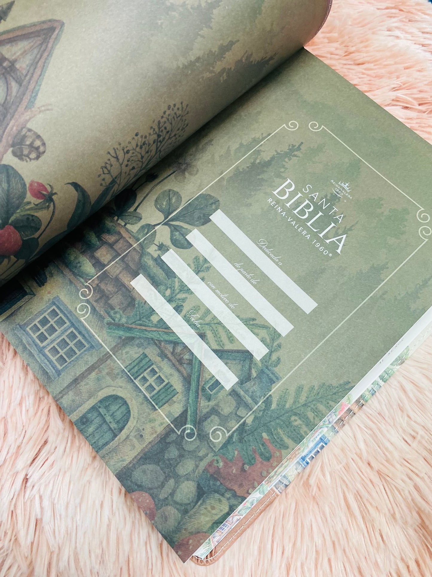 Biblia letra súper gigante 19 puntos con canto pintado versión RV1960 con concordancia